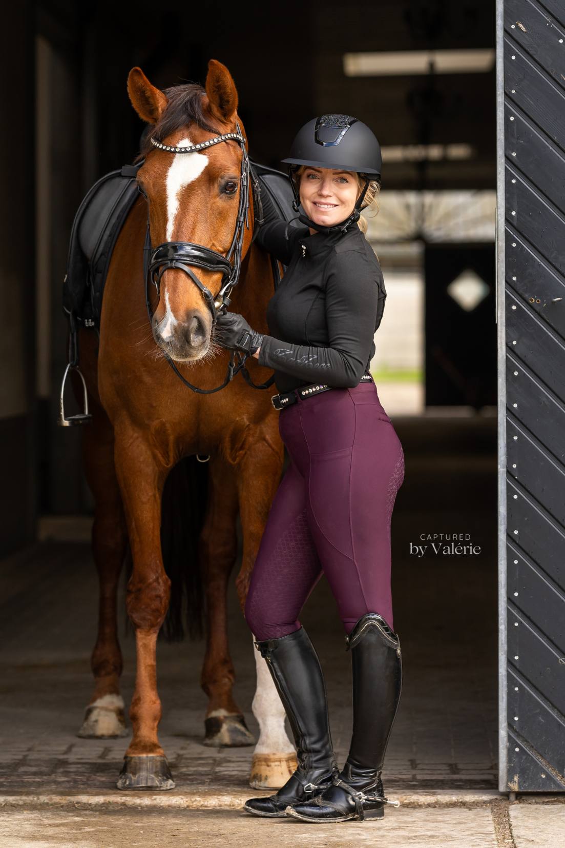 London Merlot Hybrid Leggings